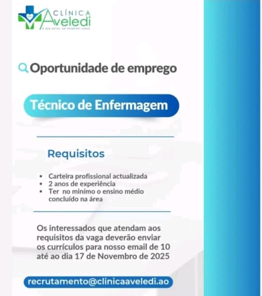 Vaga para ​Técnico de Enfermagem