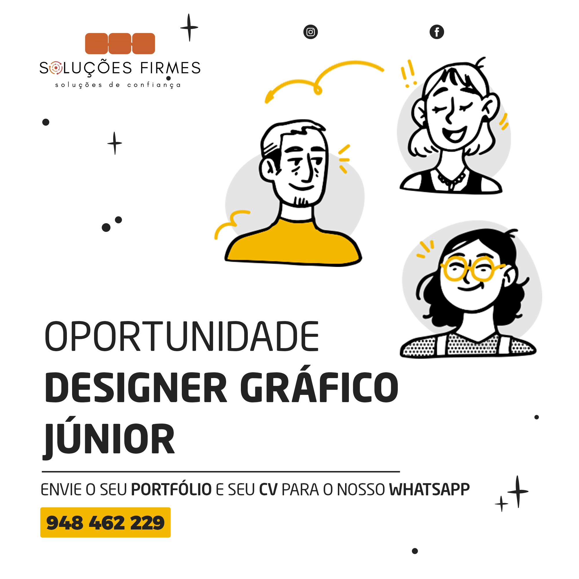 soluções firmes, vaga de emprego