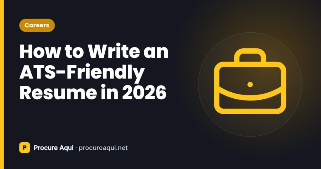 How to Write an ATS-Friendly Resume in 2026