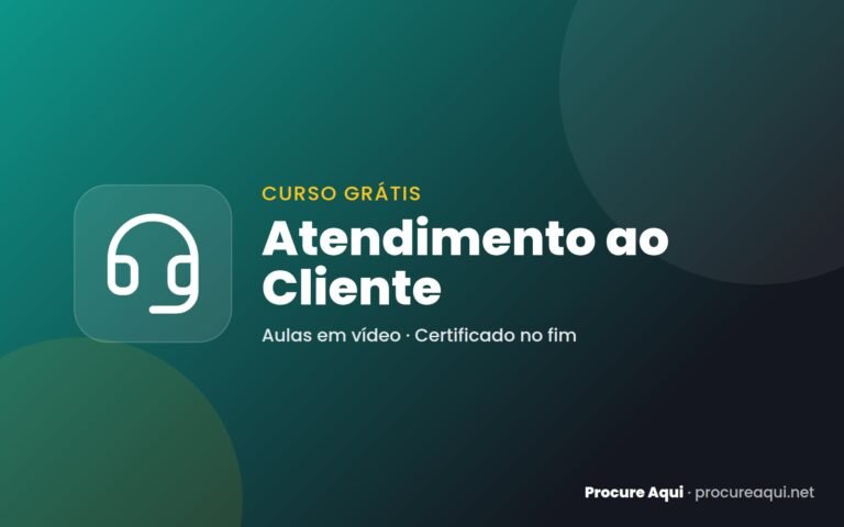 Curso de Atendimento ao Cliente e Vendas Grátis
