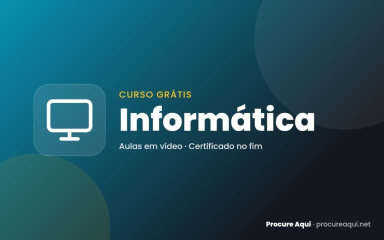 Curso de Informática Básica Grátis: Windows e Word