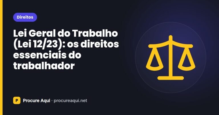 Lei Geral do Trabalho (Lei 12/23): os direitos essenciais do trabalhador